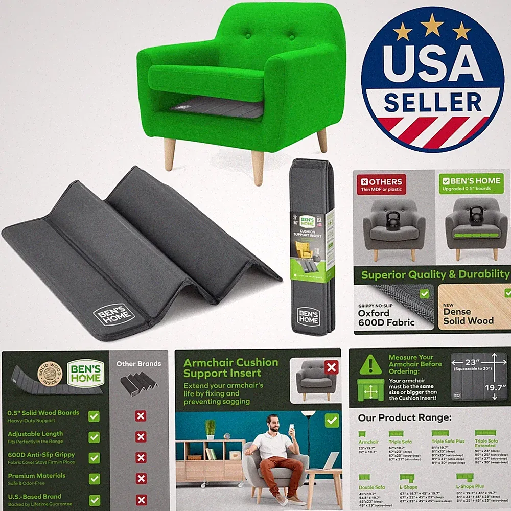 wood recliner cushion