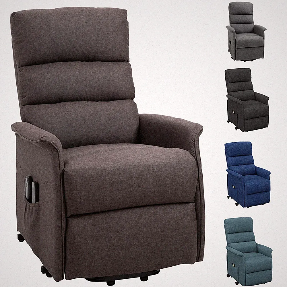 HOMCOM Motorized Power Lift Assist Chair Recliner Sofa for Elderly with Remote