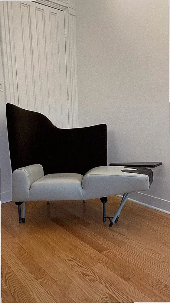 Rare Cassina Accent Lounge Chair - Torso by Paolo Daganello 1980's Collector's